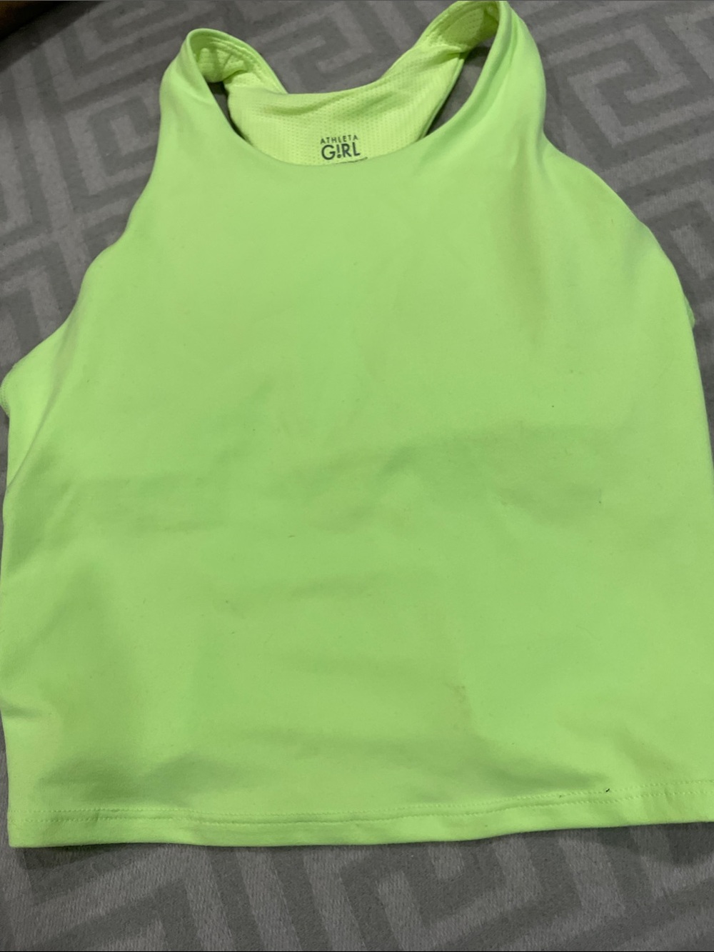 Athleta Girl Neon Lime Tank Top
